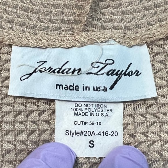 Jordan Taylor Womens Brown Beige Deep V-Neck Hooded Swimsuit Cover Up Size Small - Picture 9 of 12